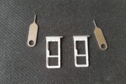 New - A Samsung Galaxy S7 Edge Dual Sim Card Holder - Silver.