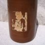 Stoneware antique ink bottle (large size 7.5" high) - made by Joseph Bourne of Denby (1880's - 1910's). Superb condition with remnants of label. Image 5