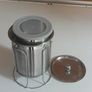 .Stainless steel kitchen fridge storage containers with biscuits container, like new. Keeps food fresh for long. Image 3