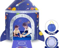 Kids Play Tent, Space Tent Children's Pop Up Tent Prince Castle House Palace Tent Game Tent with Carry Bag Portable Toy Christmas Birthday Gifts for Boys Girls Toddlers Indoor and Outdoor Plays (FREE POSTAGE)