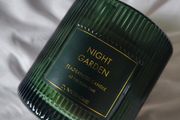 Large Night Garden Ribbed Candle NEW