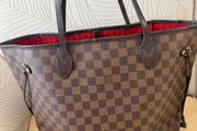 Louis Vuitton Neverfull MM Ebene Cerise Authentic