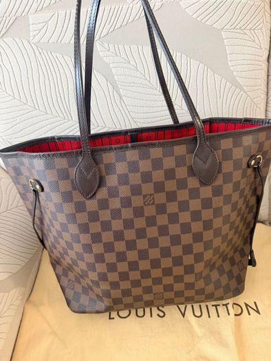 Louis Vuitton Neverfull MM Ebene Cerise Authentic