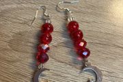 Handmade Glass And Crystal Earrings