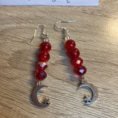 Handmade Glass And Crystal Earrings
