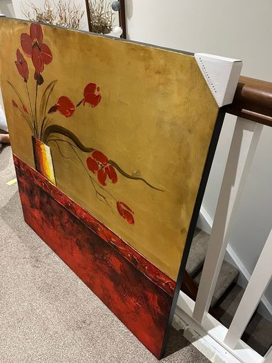 Red painting (flowers)