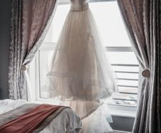High Quality French Lace Ivory Wedding Dress