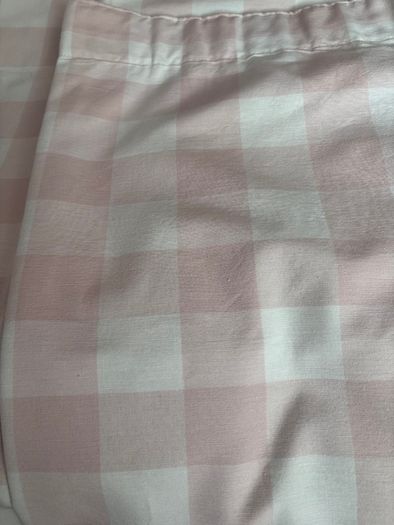 Laura Ashley pink and white check Curtains
