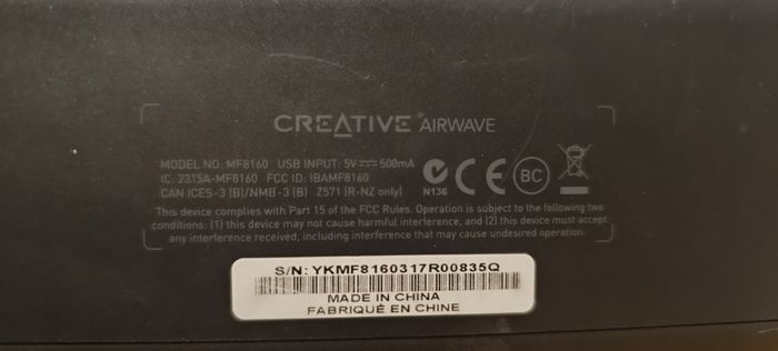 creative airwave Bluetooth speaker
