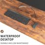 Computer Desk 100 x 50 x 75 cm, Home Office desk, Study Writing Small Desks, Gaming Deske for Home Workstations, Industrial Design Black Desk Metal Frame, Rustic Brown Image 5