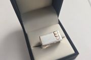 Brand New 925 Silver &amp; 9ct Gold Ring