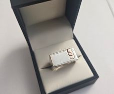 Brand New 925 Silver & 9ct Gold Ring
