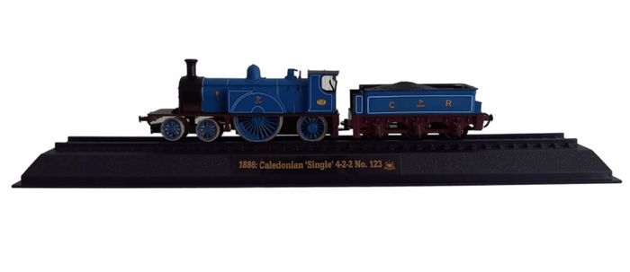 Collection of stationary model trains