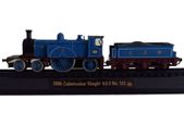 Collection of stationary model trains