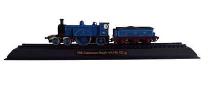 Collection of stationary model trains