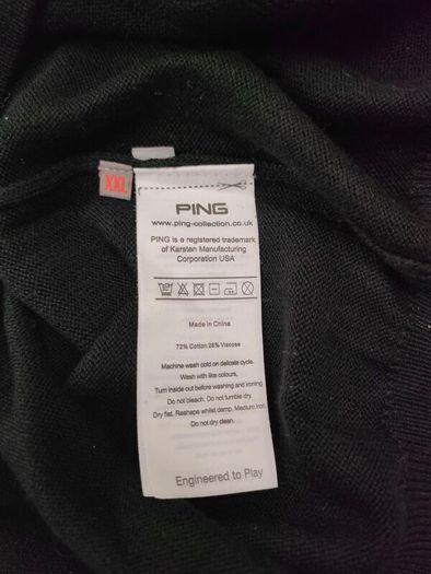 Ping Cotton Blend Half Zip Golf Jumper Mens XXL