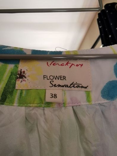 Vackroy flower print silk mix dress UK 10