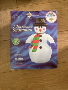 inflatable snowman