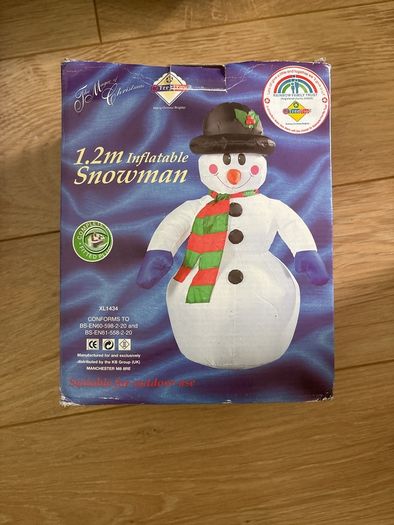 inflatable snowman