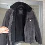 Broken Standard Sherpa Lined Black Denim Jacket M Unisex Image 3