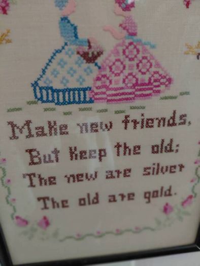 vintage cross stich picture