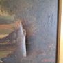 Very Old Framed Signed Landscape Painting As Is Image 3