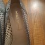Silver low heeled pumps Image 2