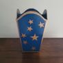 Vintage celestial papermache bin Image 4