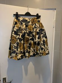 Vintage silk mini skirt