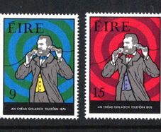 1976 Ireland Centenary of the First Telephone Transmission Commemorative Stamps Mint Never Hinged (MNH)