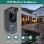 Wireless Video Doorbell Camera with Chime, Voice Changer/Message, PIR Motion Detection, Instant Alerts, 2-Way Audio, 2K HD, Night Vision, 2.4G WiFi, IP66, Battery Powered Image 7