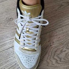 ADIDAS Unisex Sleek Series High Top Trainers Sz 7UK (Fit 6.5-7UK)