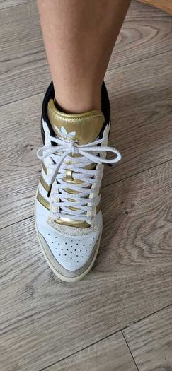 ADIDAS Unisex Sleek Series High Top Trainers Sz 7UK (Fit 6.5-7UK)