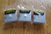 Double Pole Metal Clad Switch &amp; Surface Box x 3 for sale