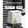 280W Electric Sliding Gate Opener for Doors up to 25m 816kg, Nylon Gear Rack Rolling Door Motor with Infrared Sensor & 2 Remote Controls, Driveway Gates Opening System Image 4