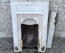 antique cast iron fireplace