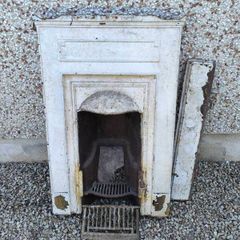 antique cast iron fireplace