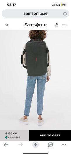 Samsonite hand luggage bag ECODIVER Duffle backpack