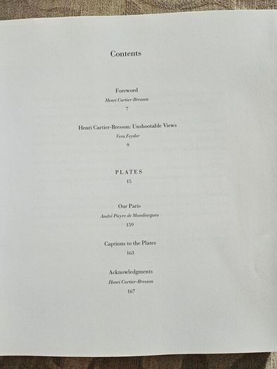 A Propos De Paris.  By Henri Cartier Bresson.  Large Volume Paperback In Good Condition.  See Photos For Same.
