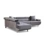Premium 262 cm Corner Chaise. grey velvet Image 3