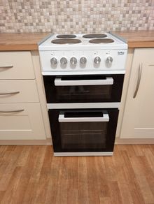 Beko Electric Cooker with Double Oven & 4-Ring Hob (Model KD531A)