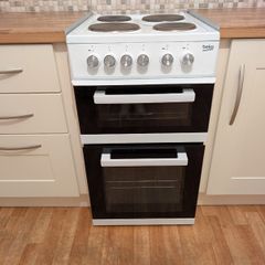 Beko Electric Cooker with Double Oven & 4-Ring Hob (Model KD531A)