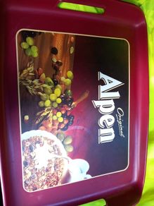Serving tray vintage Wilscombe tray made in England alpen original cereals advertising tray