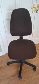 Office swival chair dark brown fabric