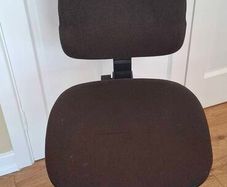 Office swival chair dark brown fabric