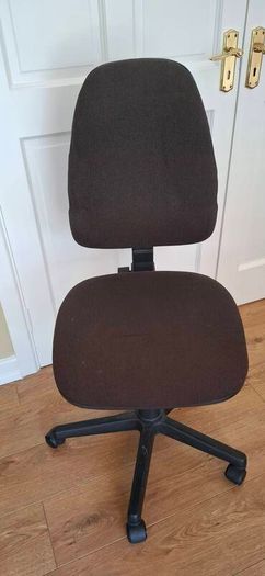Office swival chair dark brown fabric