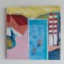 Abstract Painting Original Painting Pop Art Painting of Poolbeg Chimneys and a Swimming Pool Swimming Painting Image 2