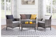 4-Piece Rattan Garden Chair Furniture Set