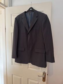 mens butter and Webb pinstripe suit jacket