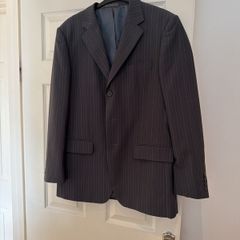 mens butter and Webb pinstripe suit jacket